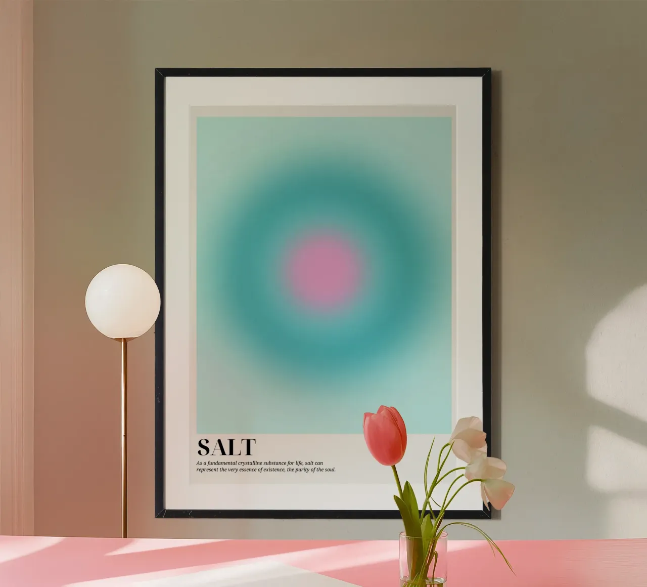 Sal Aura Gradiente Abstracto Póster Espiritual poster de dawnthesea