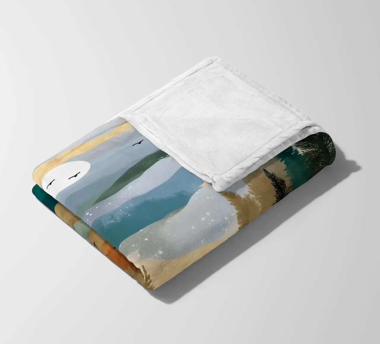 Whispers of the Forest - A Wanderer Beneath the Winter Sky coperta in pile da Dune