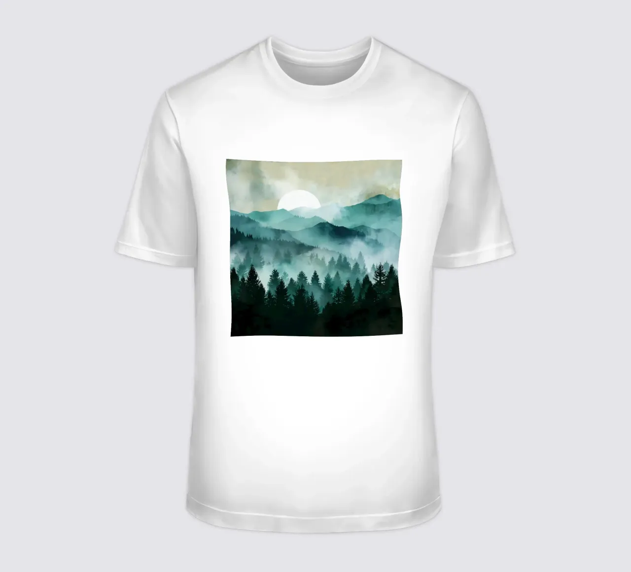 Veil of Pines - Mist Rising in a Forest Dawn camiseta de Dune