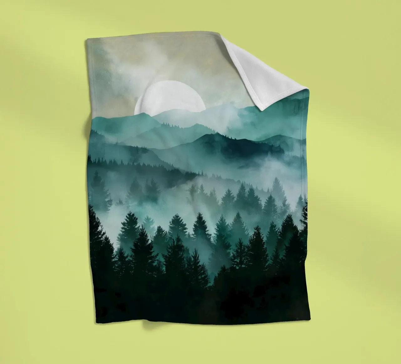 Veil of Pines - Mist Rising in a Forest Dawn coperta in pile da Dune