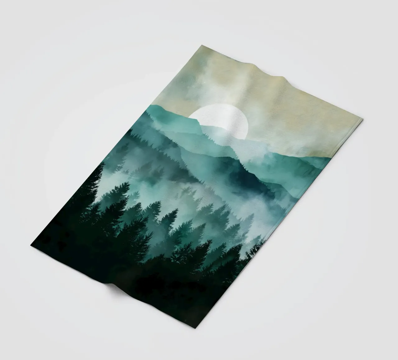 Veil of Pines - Mist Rising in a Forest Dawn coperta in pile da Dune