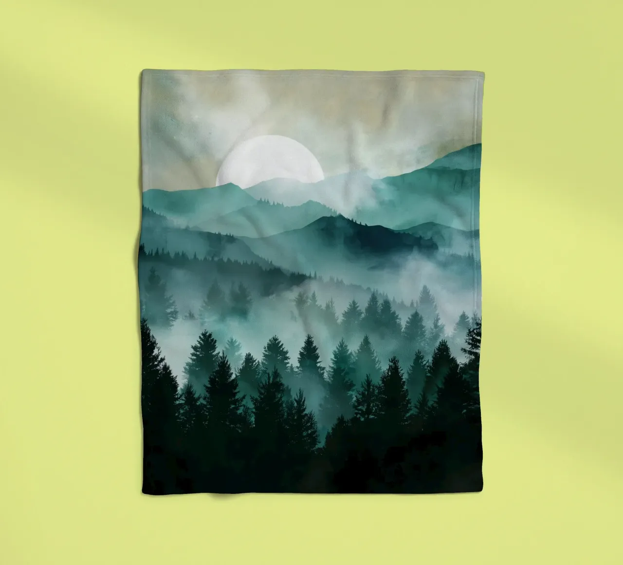 Veil of Pines - Mist Rising in a Forest Dawn coperta in pile da Dune