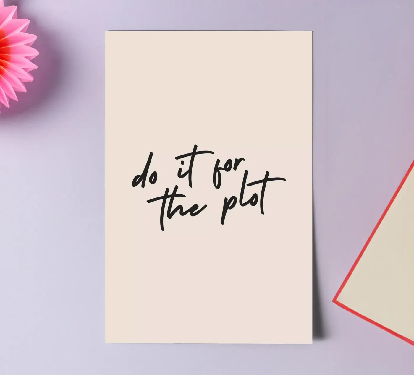 do it for the plot planche autocollant de Mottos by Sinan Saydik