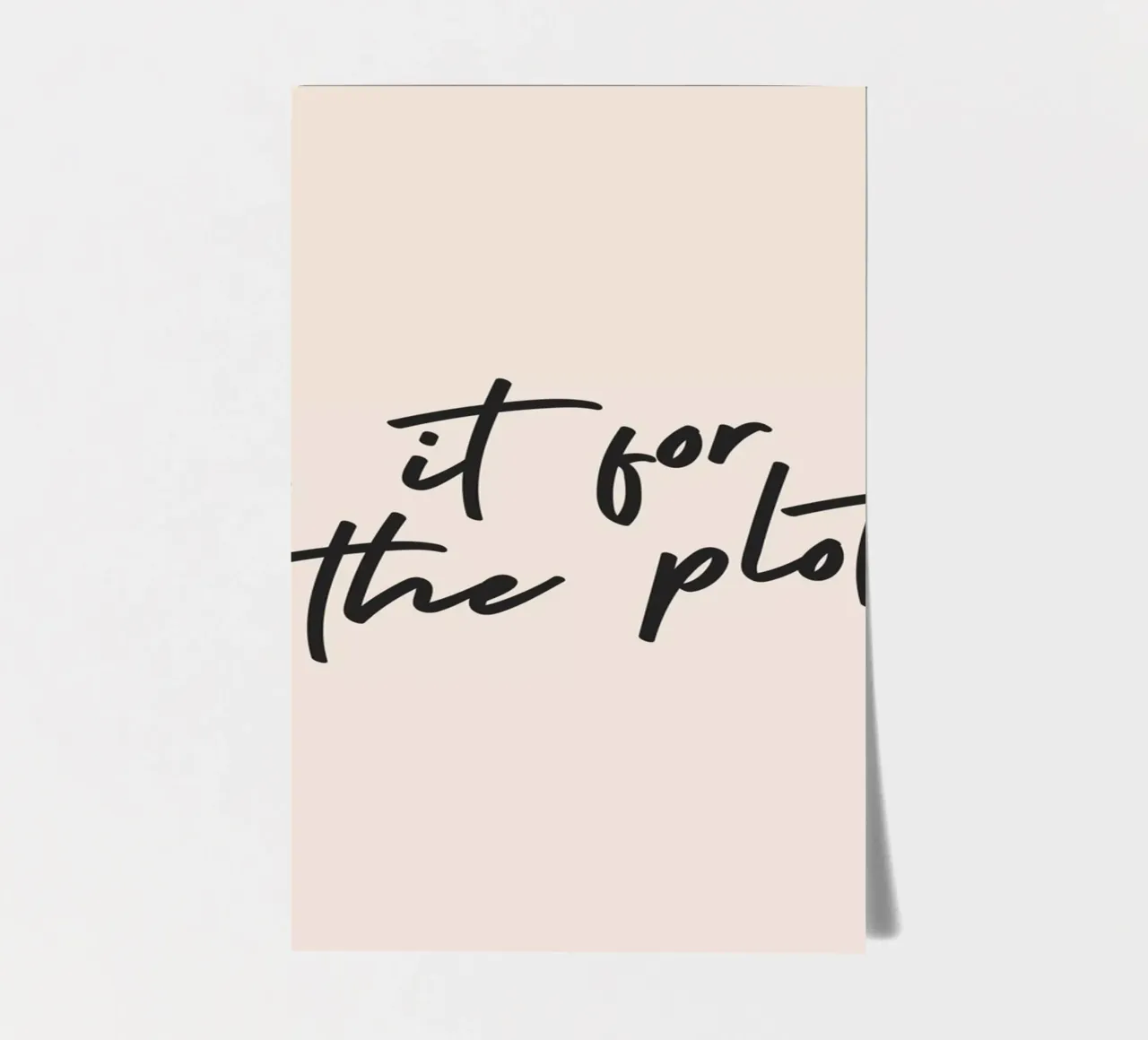 do it for the plot Stickerbogen von Mottos by Sinan Saydik