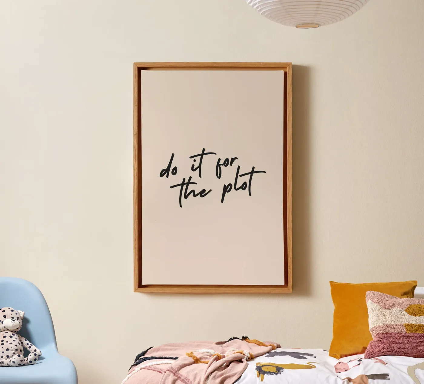 do it for the plot Leinwand von Mottos by Sinan Saydik