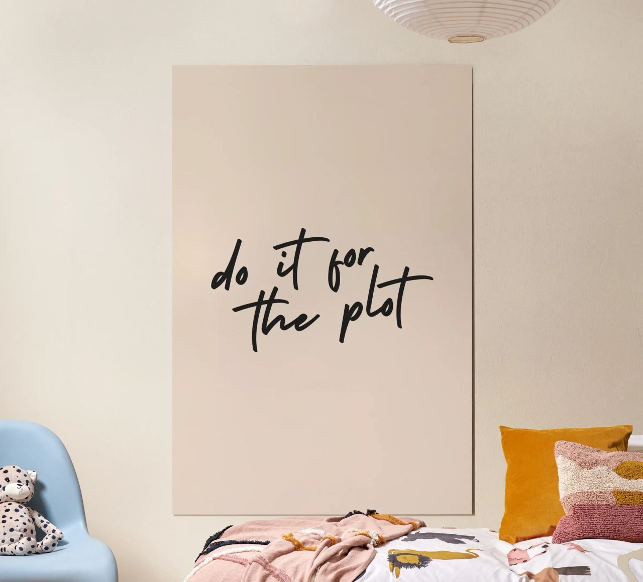 do it for the plot poster con telaio in legno da Mottos by Sinan Saydik