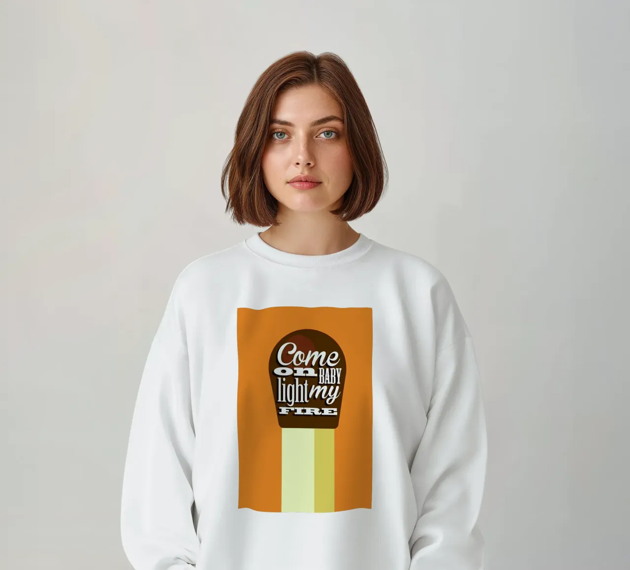 Fire Match sweatshirt by Trabolt Design