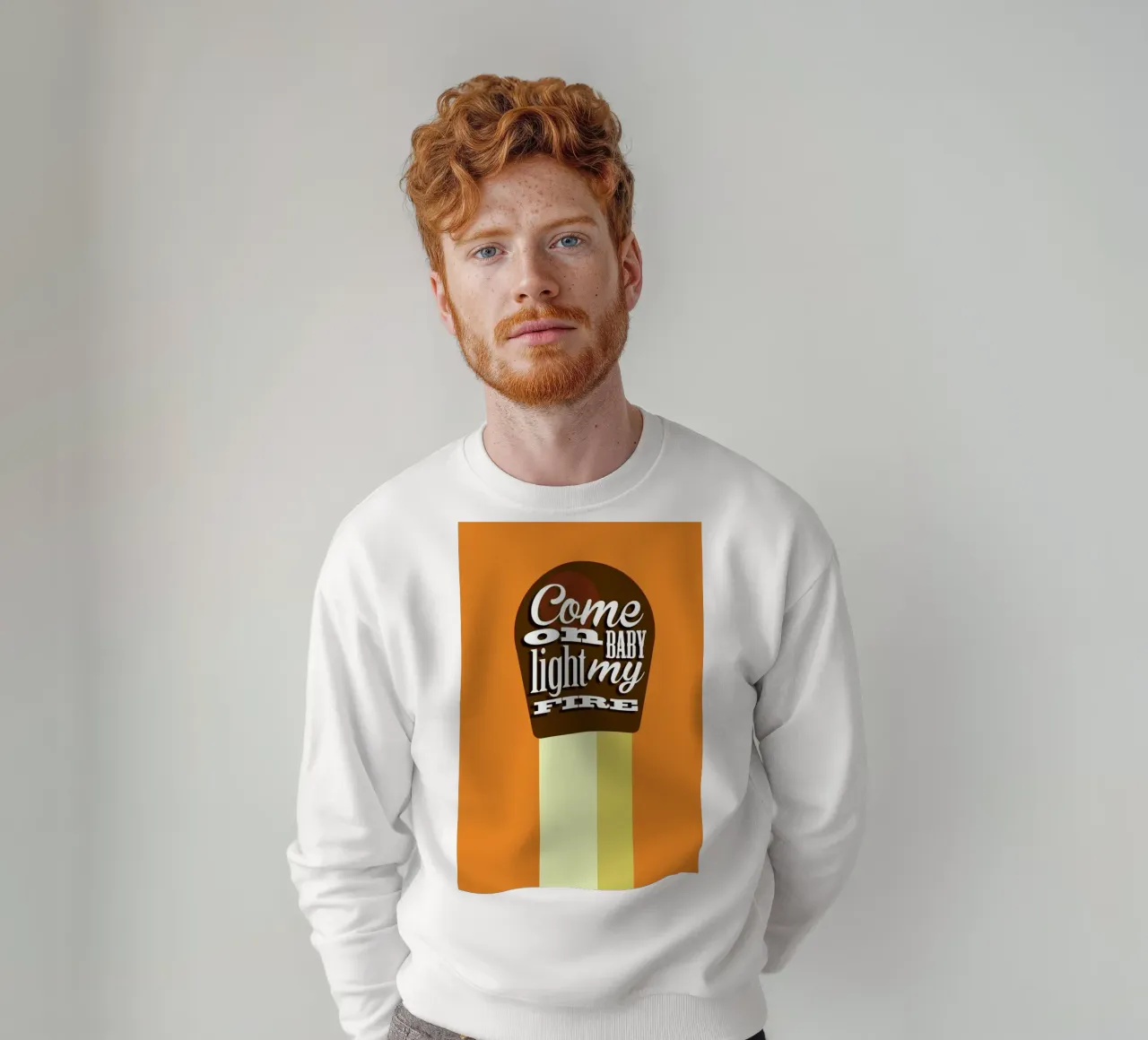 Fire Match sweatshirt by Trabolt Design