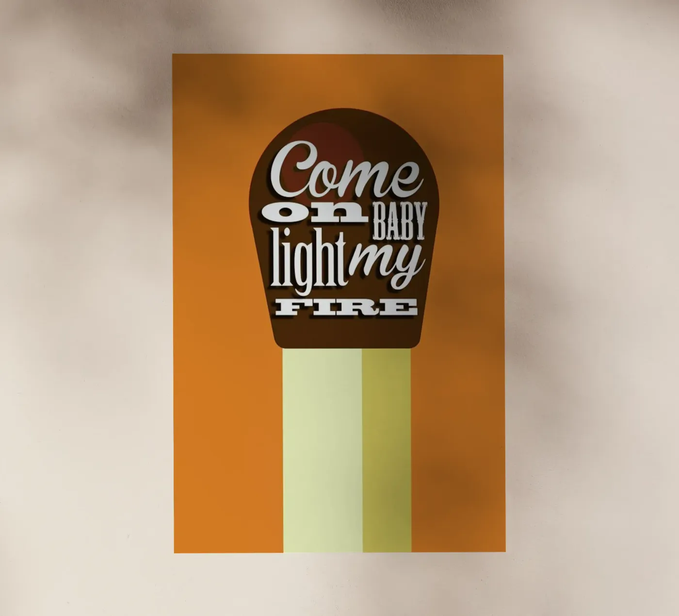 Fire Match pellicola backlit da Trabolt Design