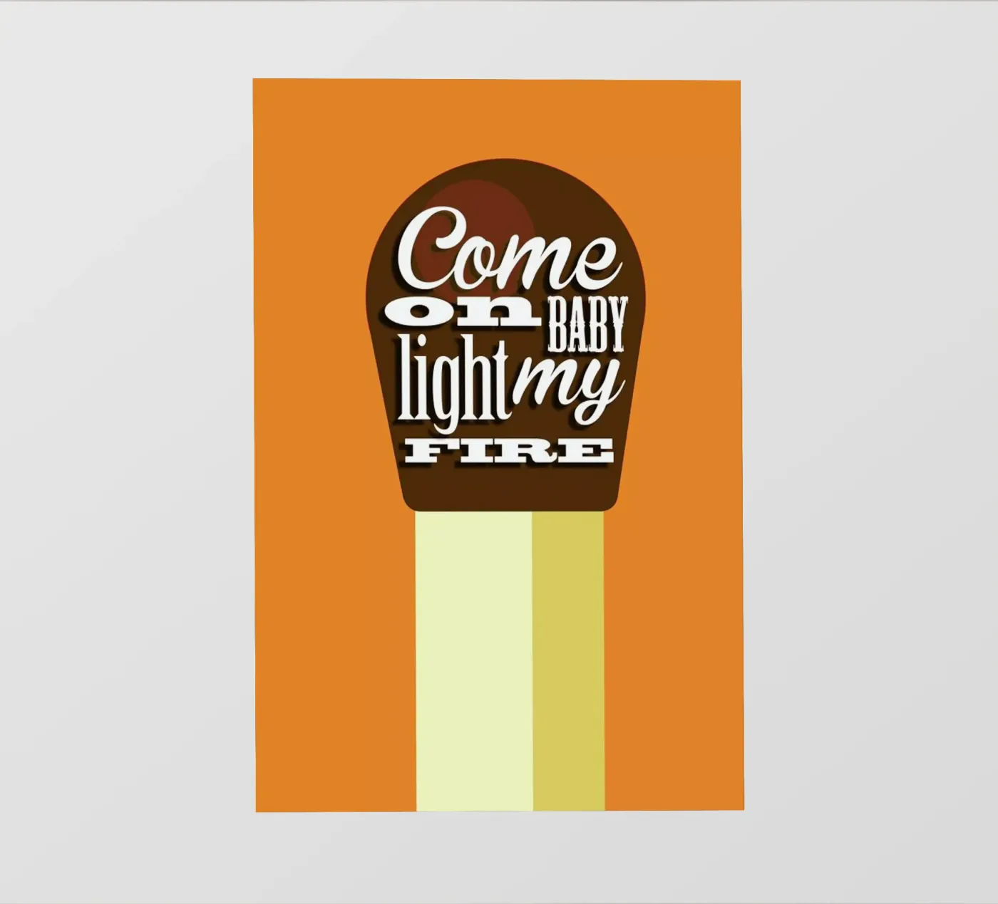 Fire Match pellicola backlit da Trabolt Design