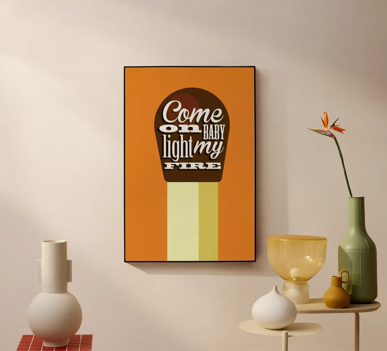 Fire Match acrylic glass by Trabolt Design