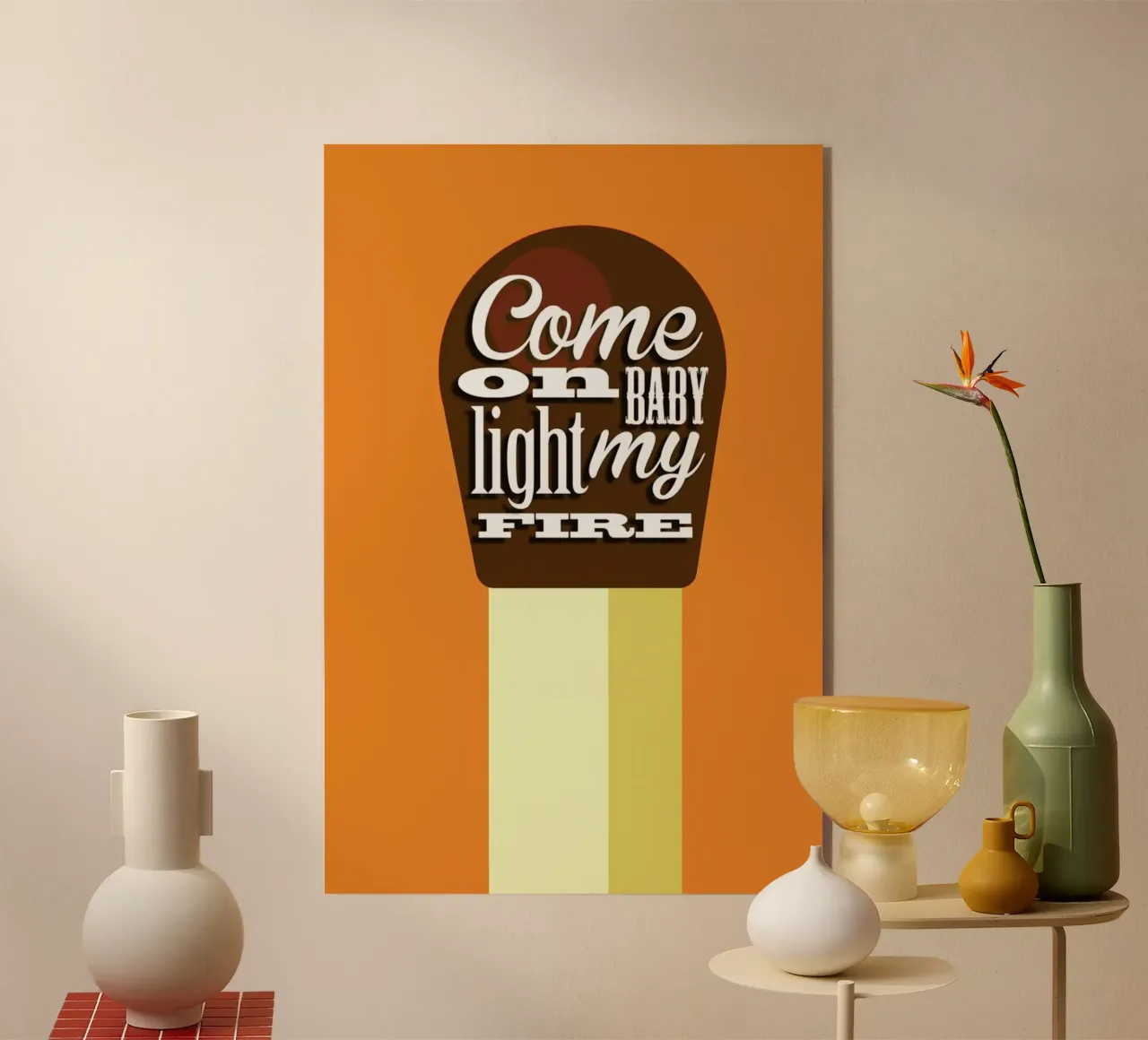 Fire Match acrylic glass by Trabolt Design