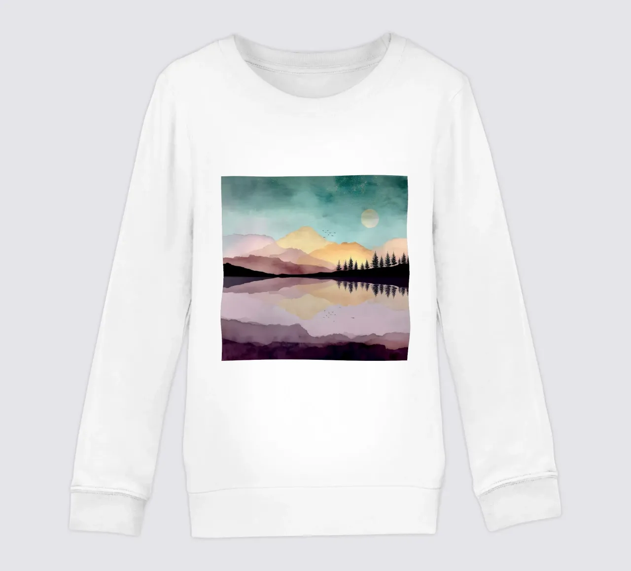 Dreaming Pines - Reflections Beneath a Blushing Sky felpa bambino da Dune
