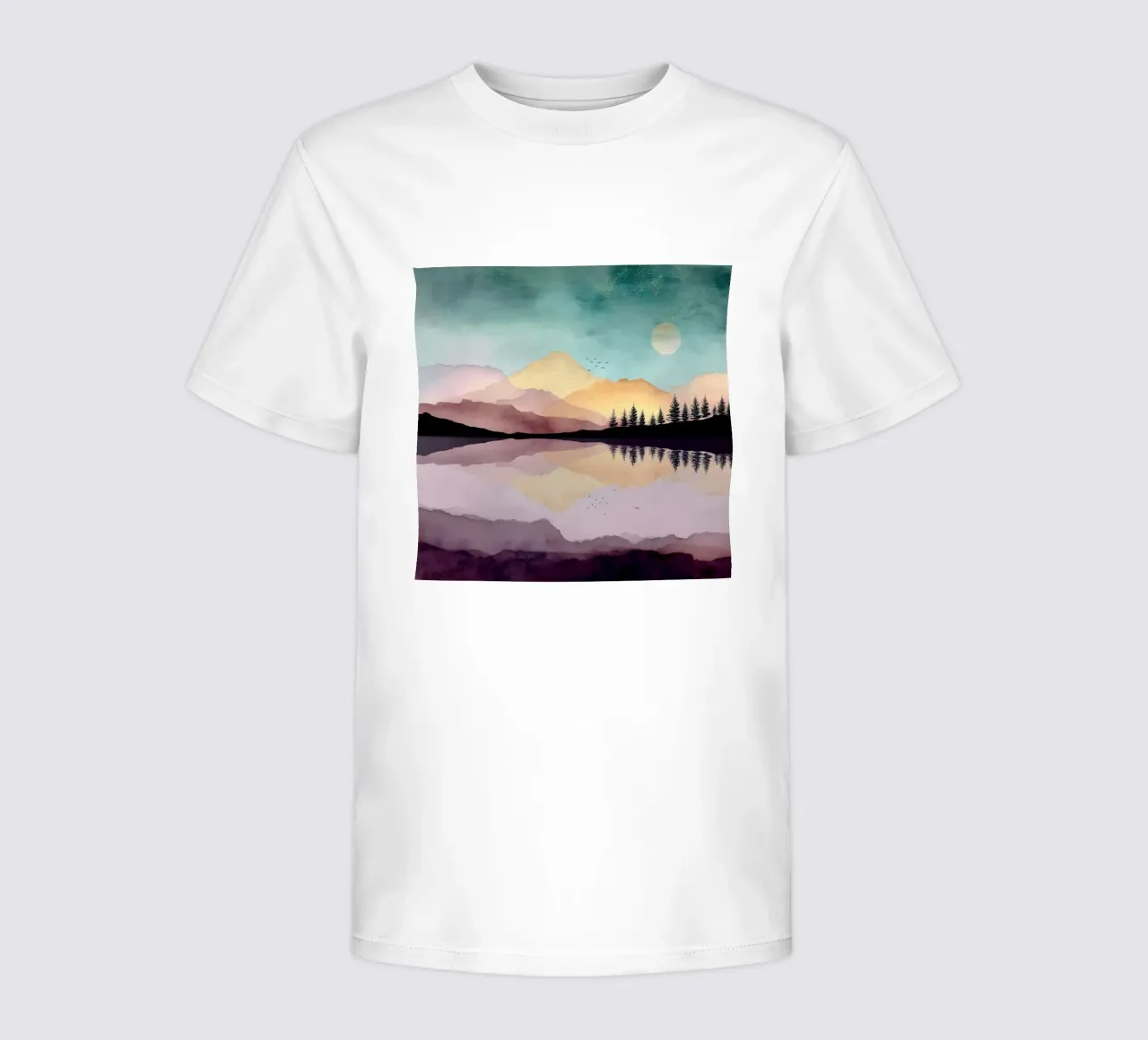 Dreaming Pines - Reflections Beneath a Blushing Sky t-shirt bambini da Dune