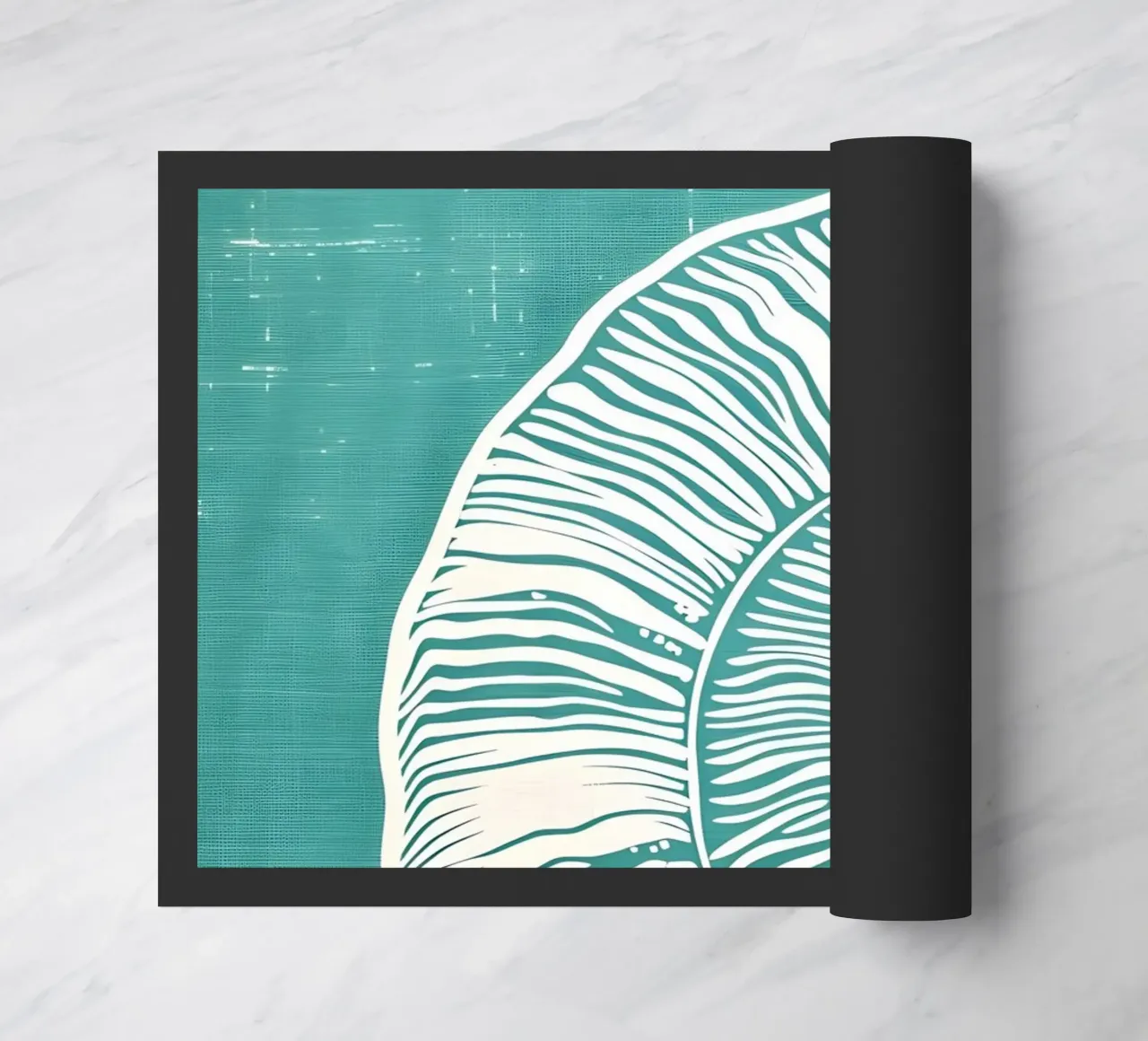 Nautilus Shell Abstract Art - Modern Coastal Print doormat by dawnthesea
