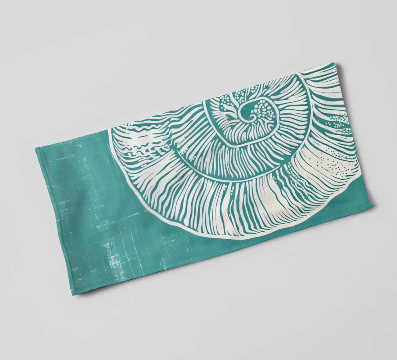 Nautilus Shell Abstract Art - Modern Coastal Print towel by dawnthesea