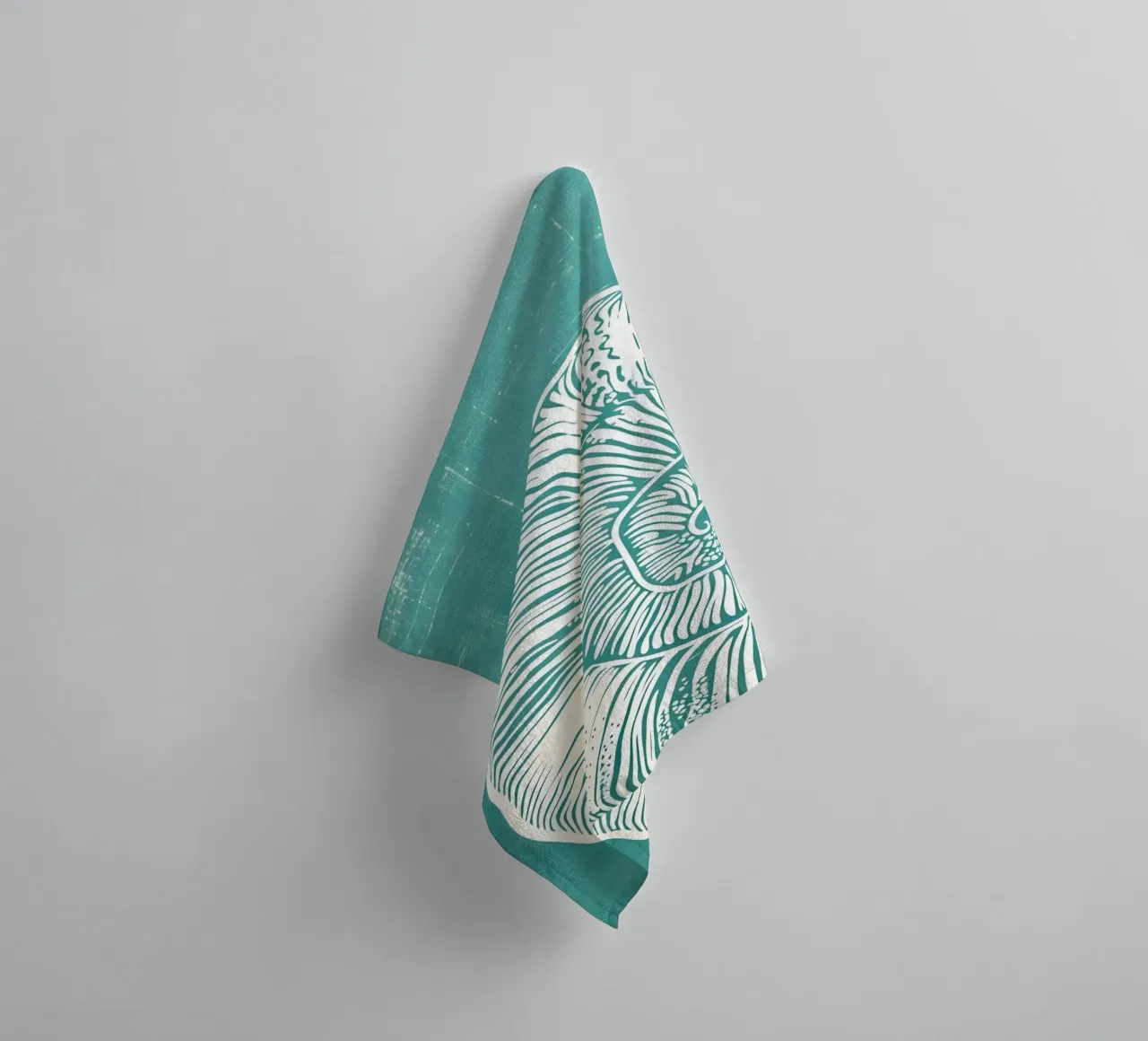 Nautilus Shell Abstract Art - Modern Coastal Print towel by dawnthesea