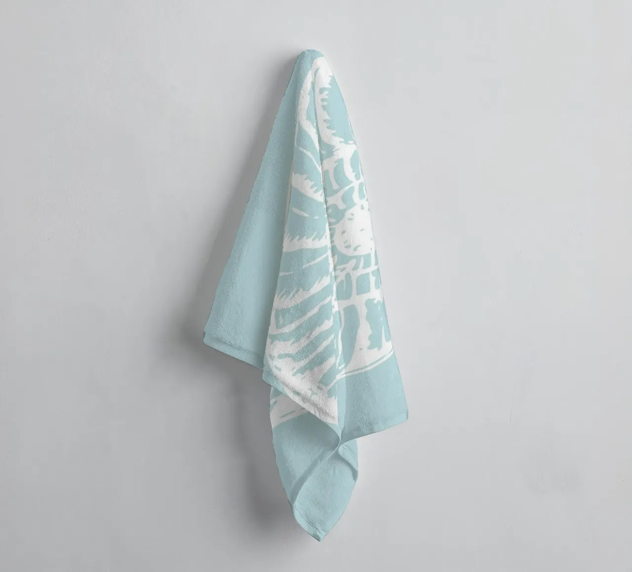Minimalist Nautilus Shell - Pastel Coastal Art Print towel by dawnthesea