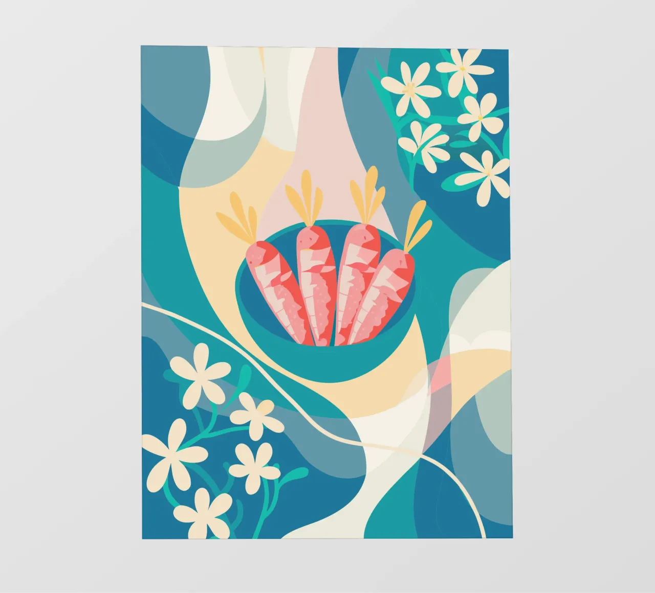 Verdure a base di carote telo in pvc da HAPPY SHOP