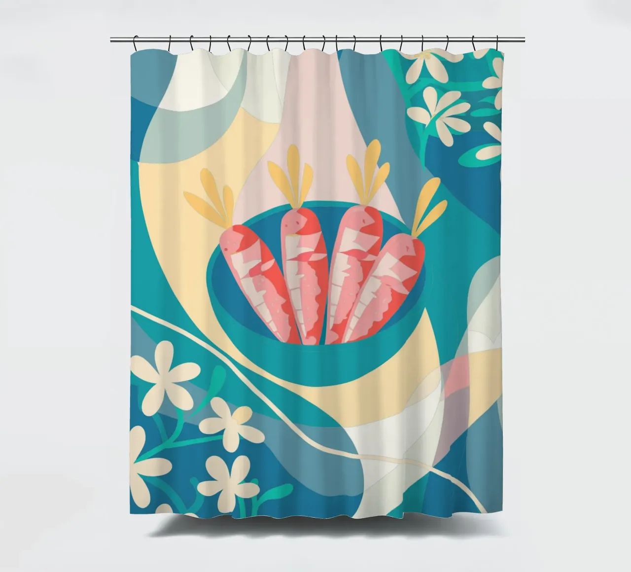 Verdure a base di carote tenda da doccia da HAPPY SHOP