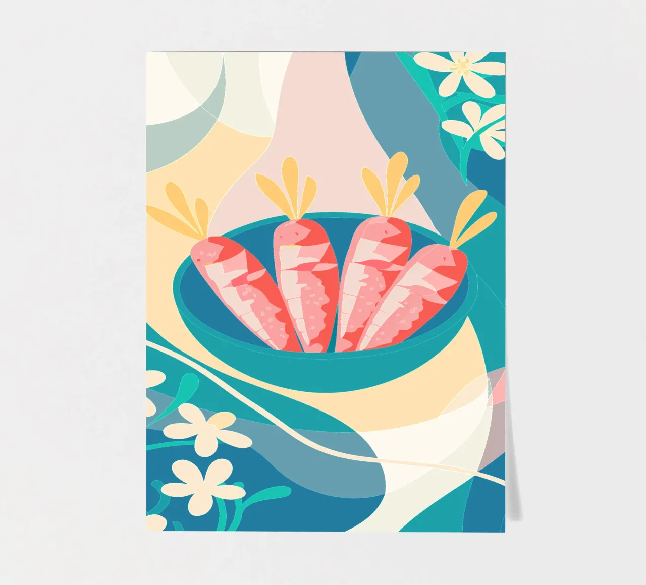 Verdure a base di carote foglio adesivo da HAPPY SHOP