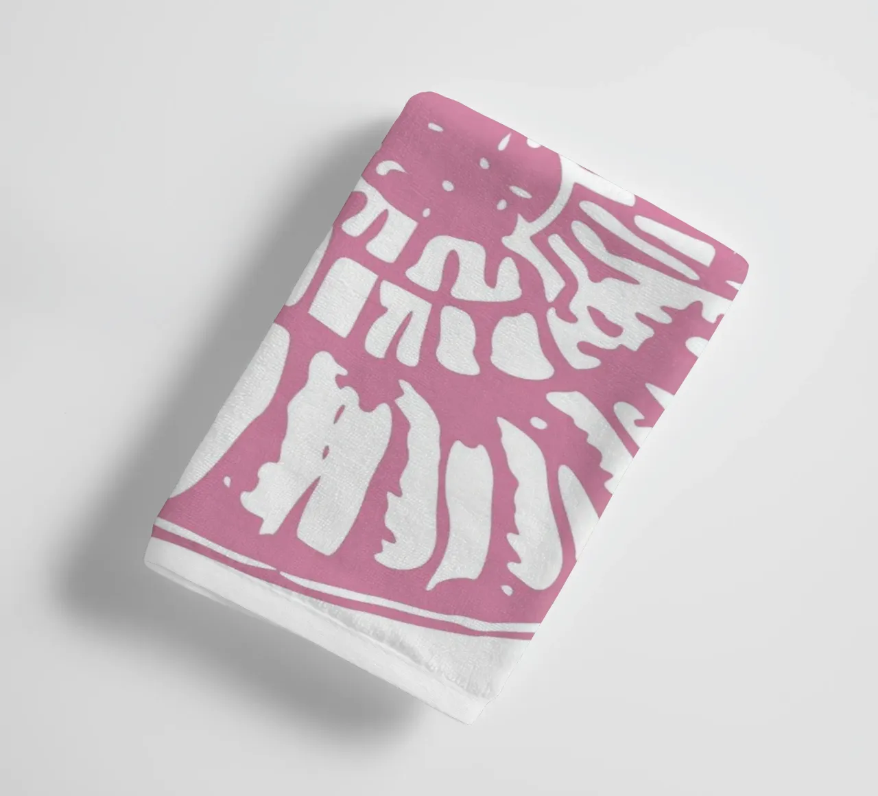 Pink Nautilus Shell Print - Modern Coastal Minimalist Art towel by dawnthesea