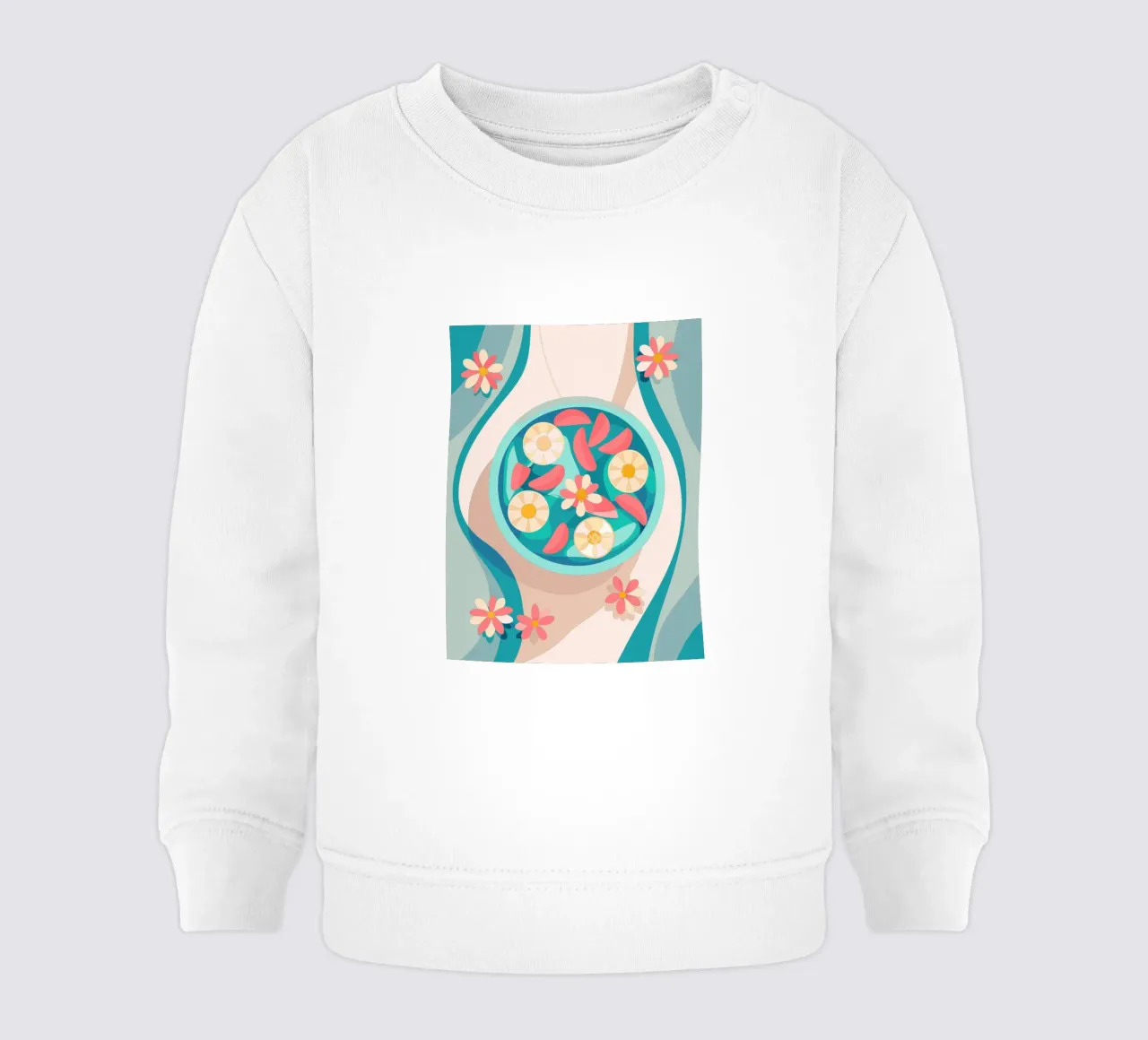 Verdure nel piatto felpa neonato da HAPPY SHOP