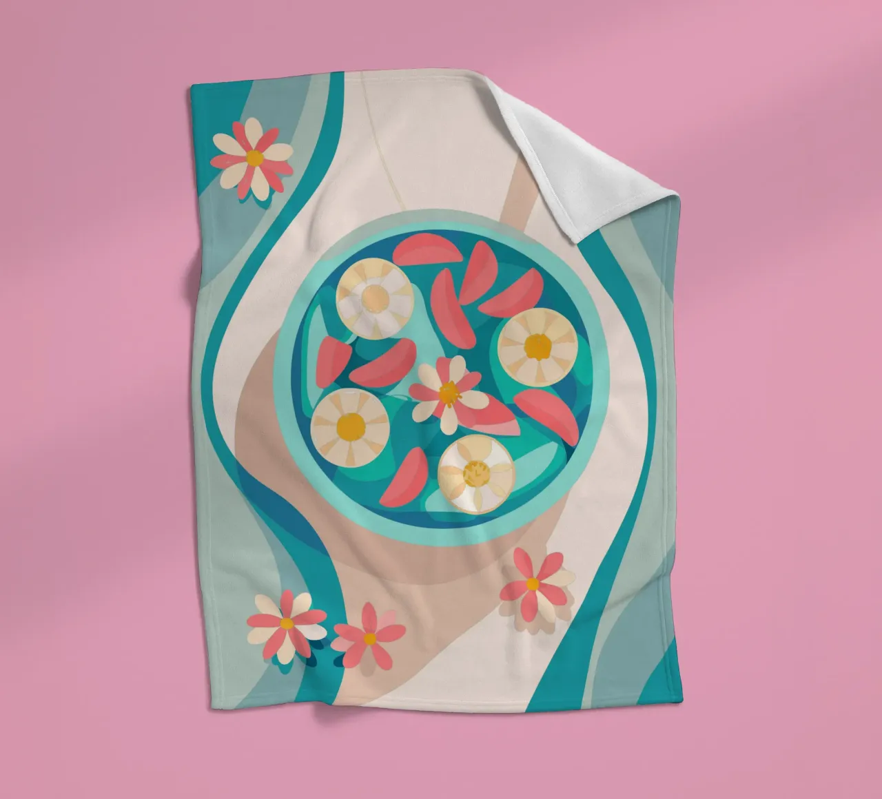 Verdure nel piatto coperta in pile da HAPPY SHOP