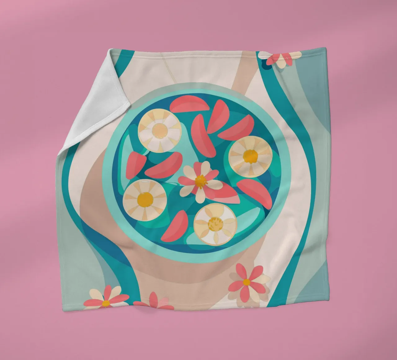 Verdure nel piatto coperta in pile da HAPPY SHOP