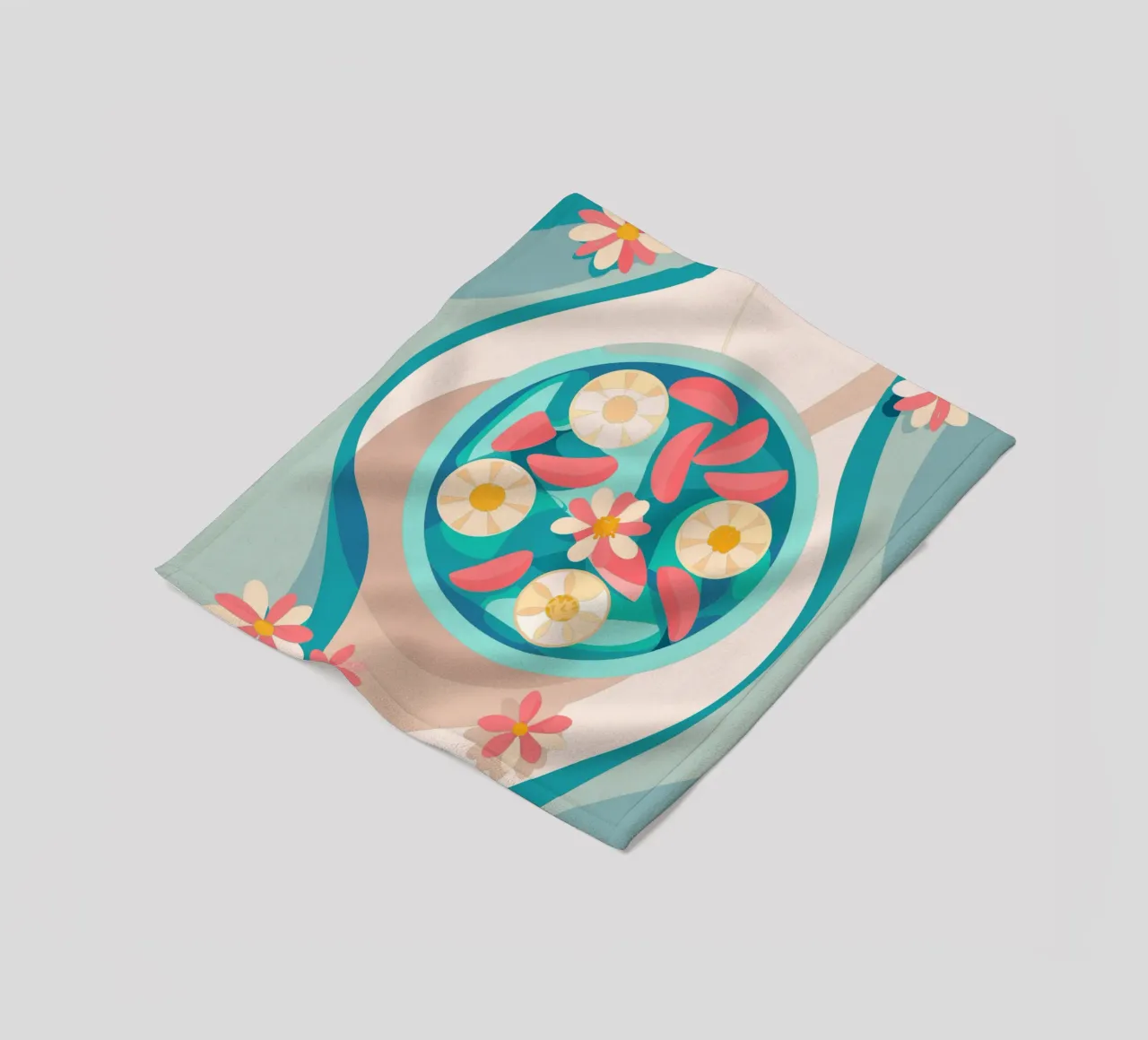Verdure nel piatto coperta in pile da HAPPY SHOP