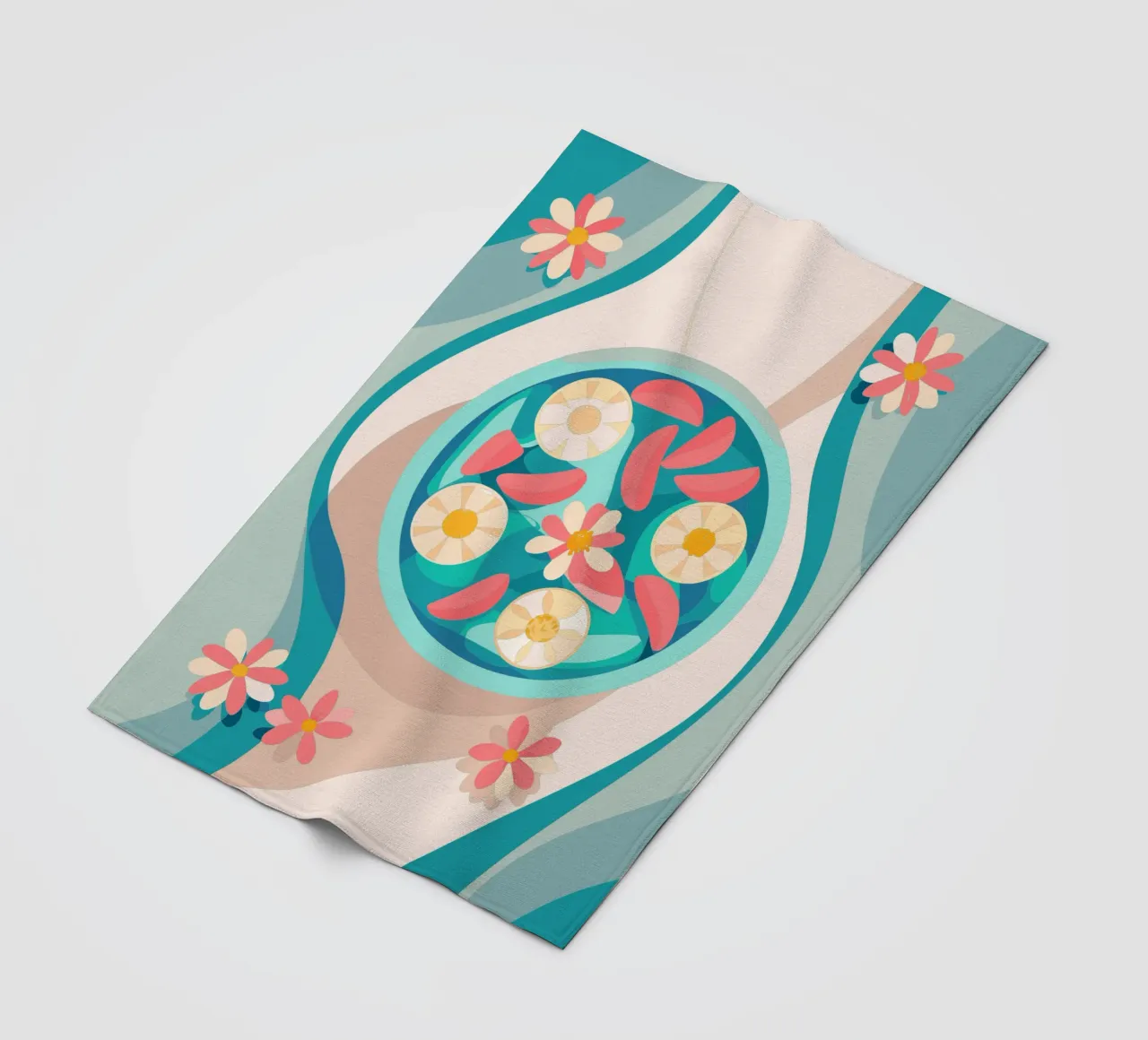 Verdure nel piatto coperta in pile da HAPPY SHOP