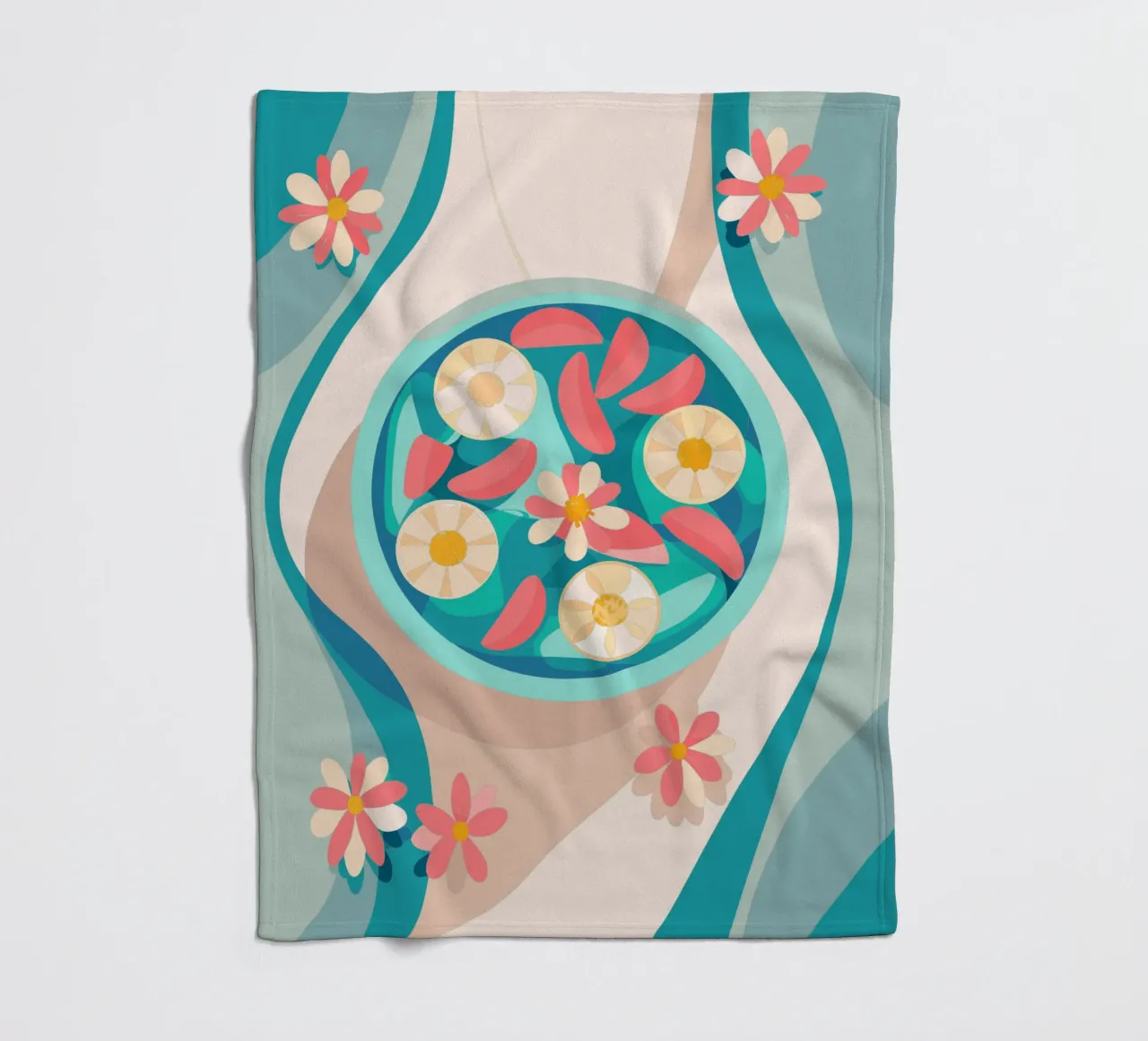 Verdure nel piatto coperta in pile da HAPPY SHOP