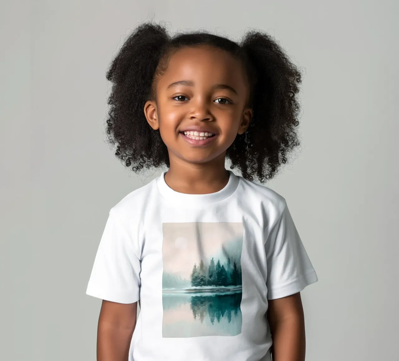 Whispers in the Fog - A Winter Lake Scene t-shirt bambini da Dune