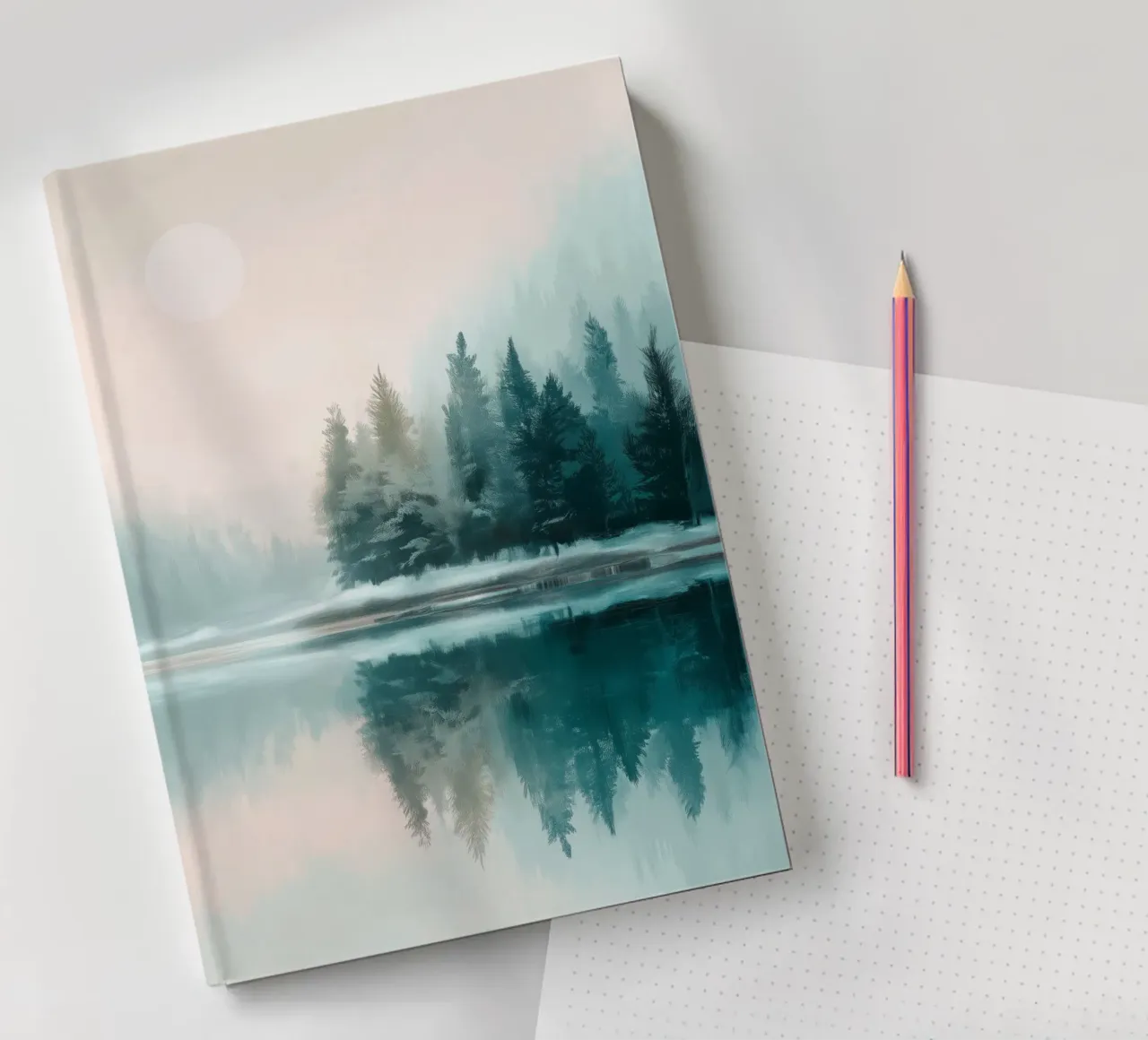 Whispers in the Fog - A Winter Lake Scene diario da Dune
