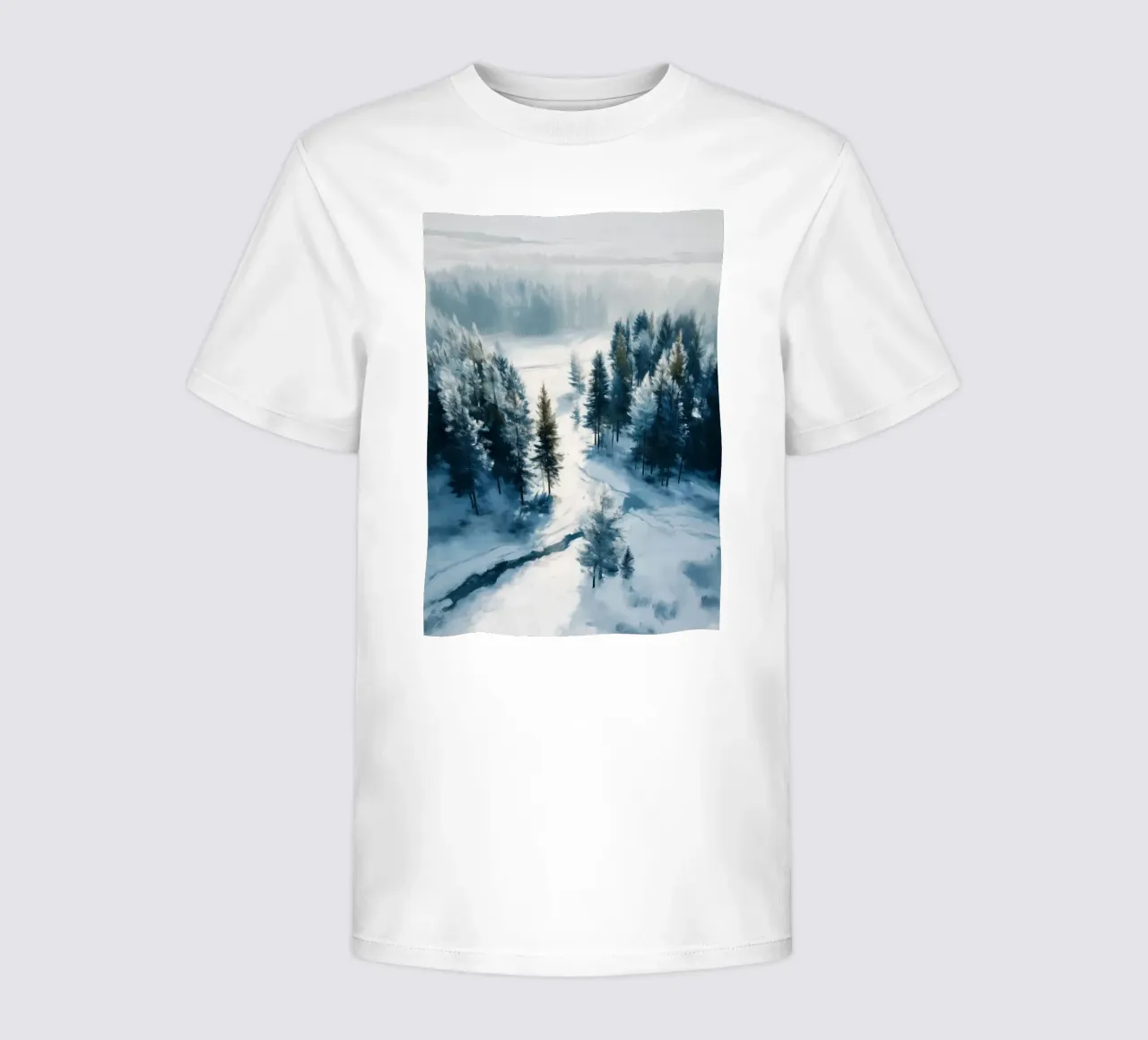 Between the Pines - A Quiet Journey Through Snow camiseta para niños de Dune