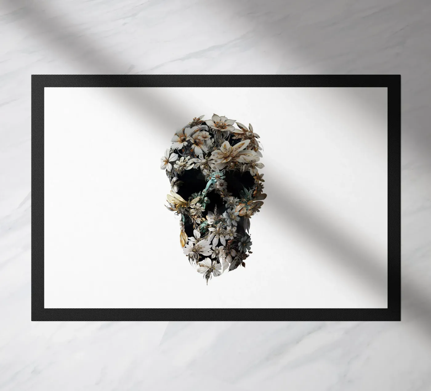 Harmony Skull doormat by Ali Gulec