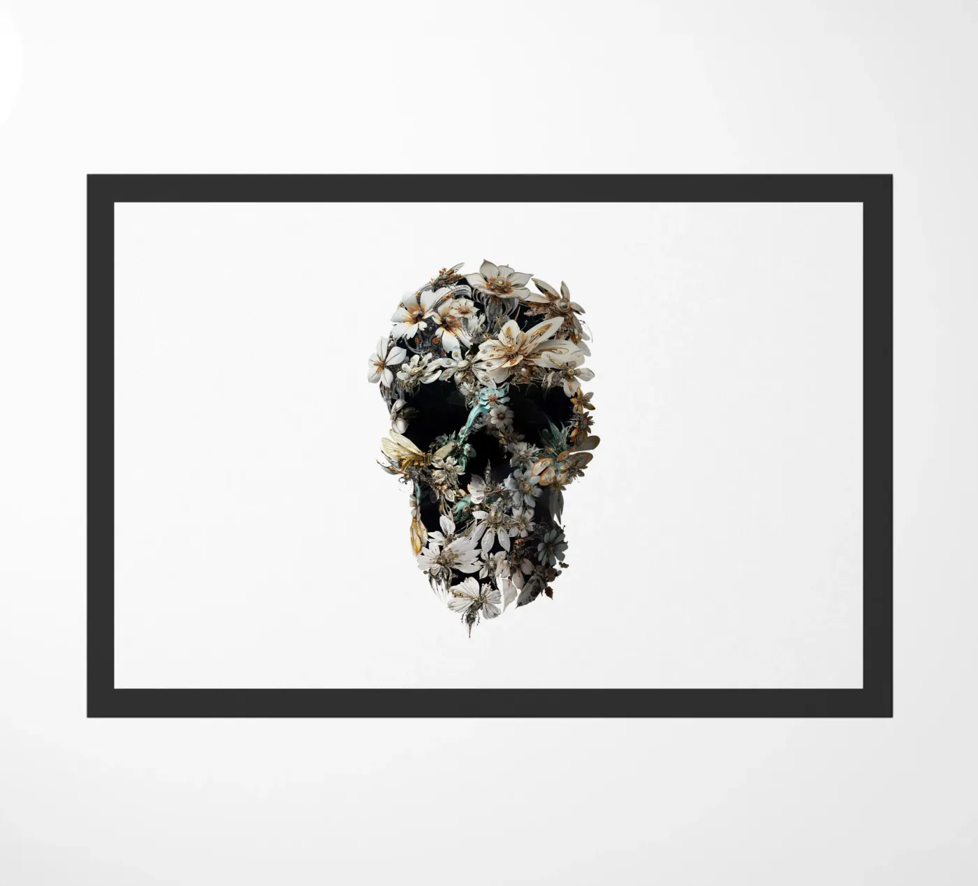 Harmony Skull doormat by Ali Gulec