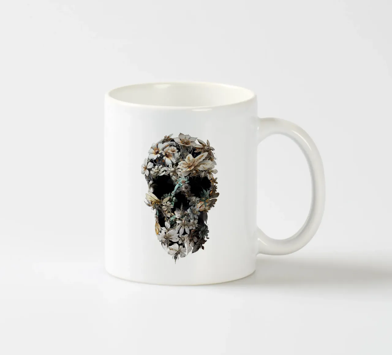 Harmony Skull tazza in ceramica da Ali Gulec
