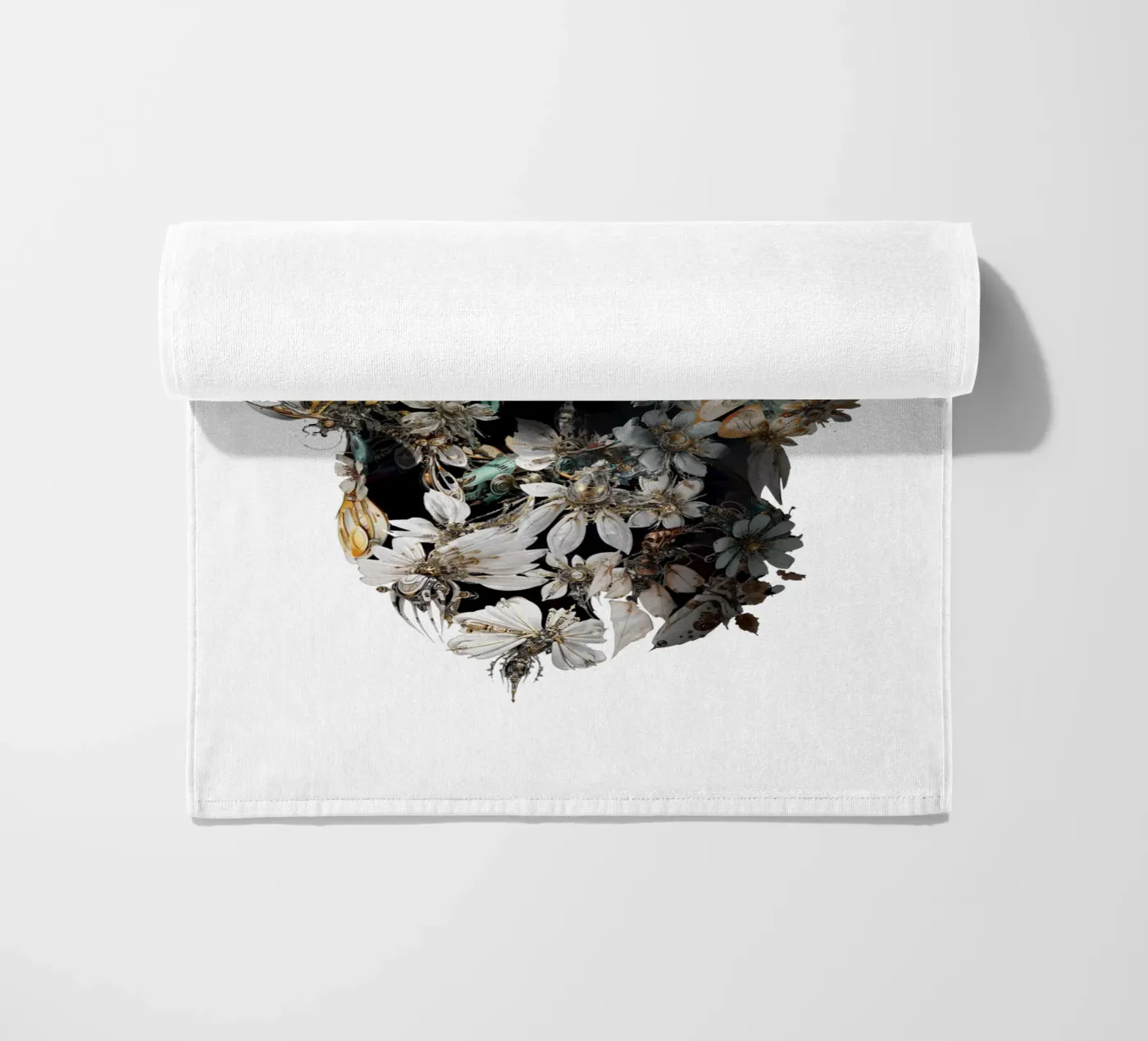 Harmony Skull beach towel by Ali Gulec