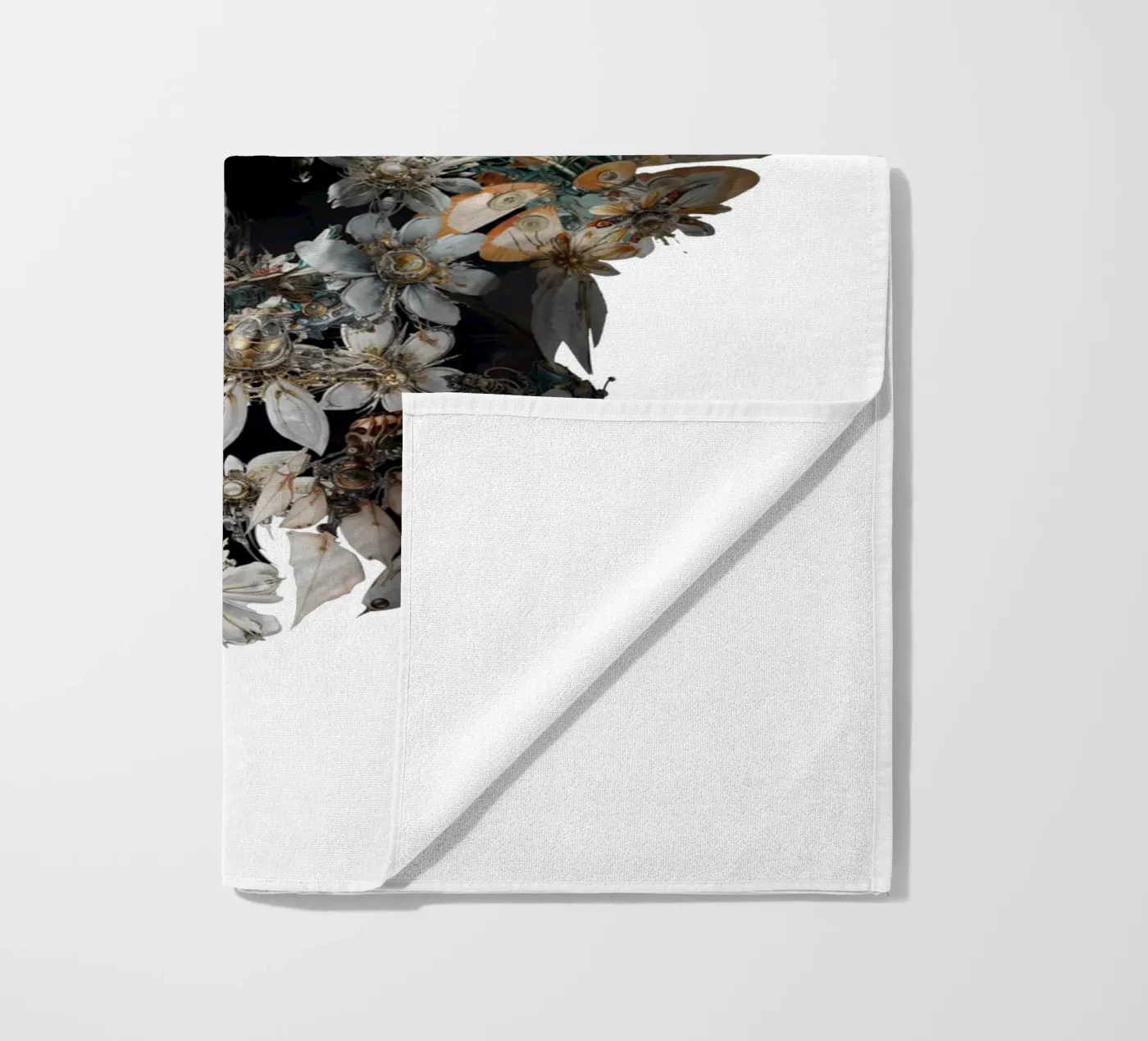 Harmony Skull beach towel by Ali Gulec