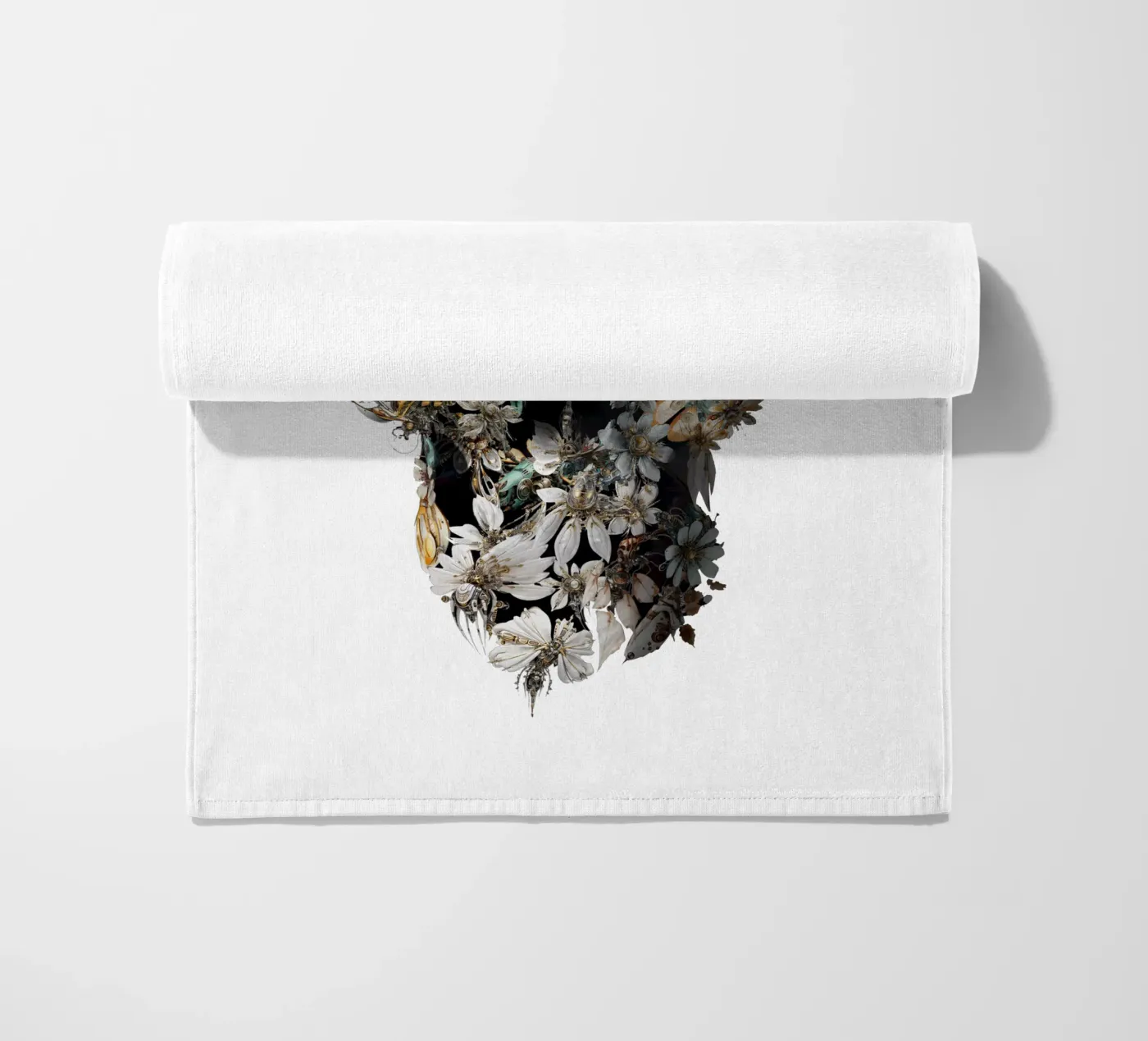 Harmony Skull beach towel by Ali Gulec