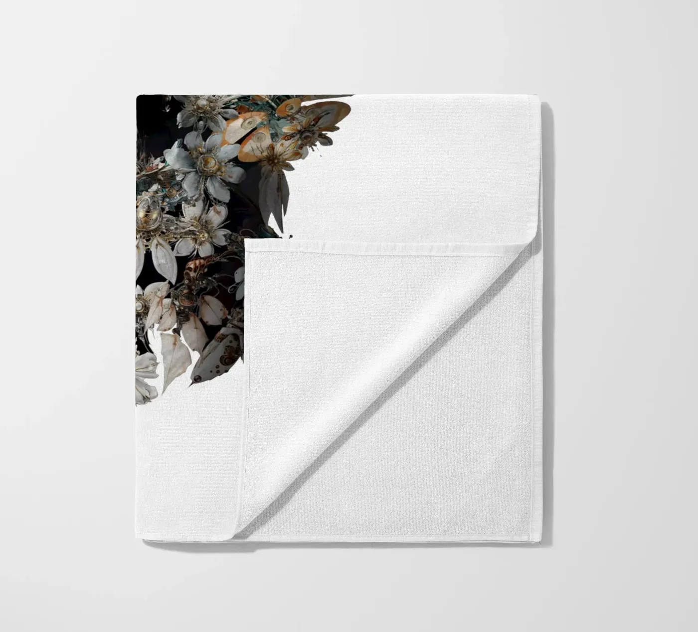 Harmony Skull beach towel by Ali Gulec