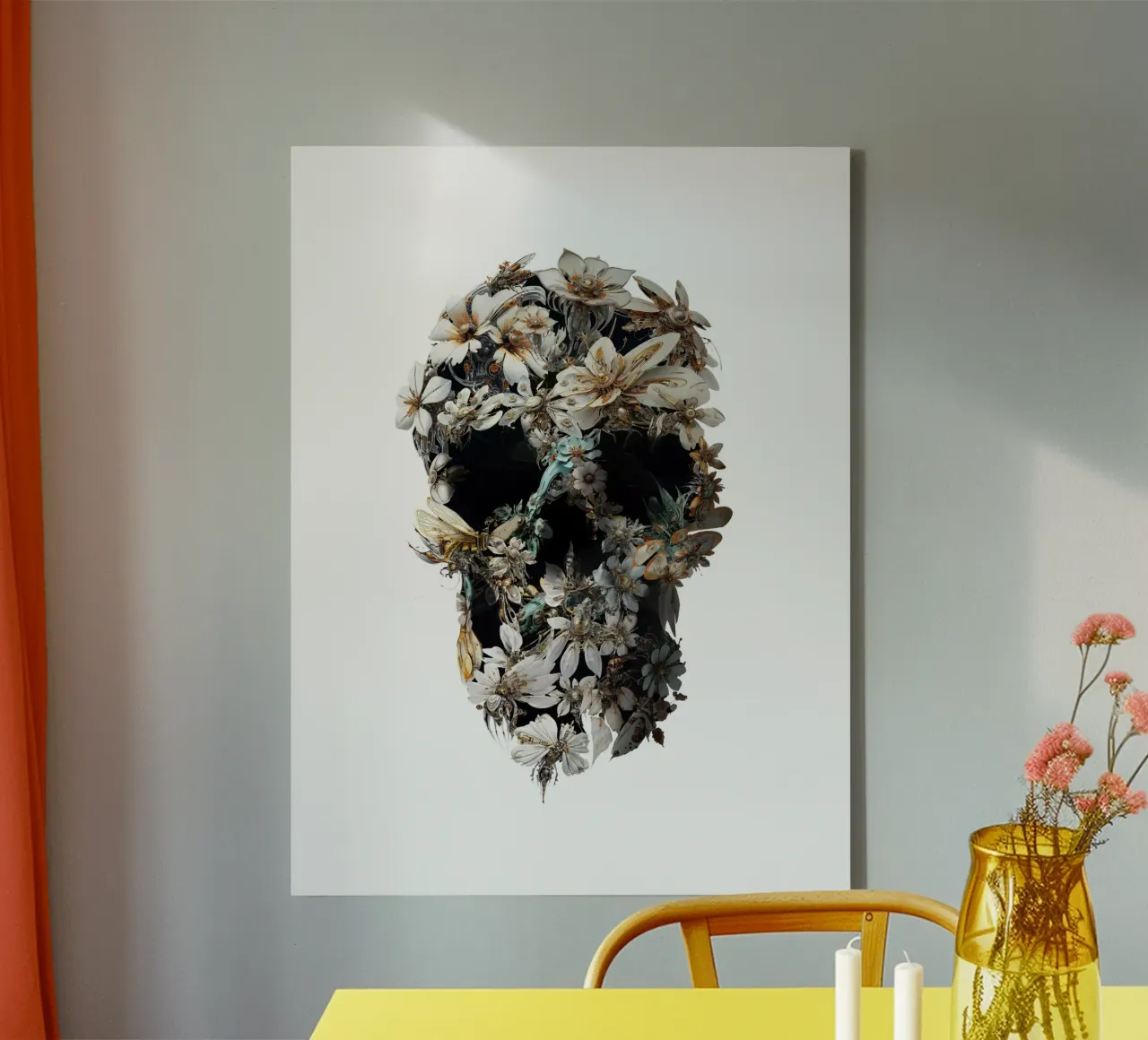 Harmony Skull tela con Cornice a cassetta da Ali Gulec