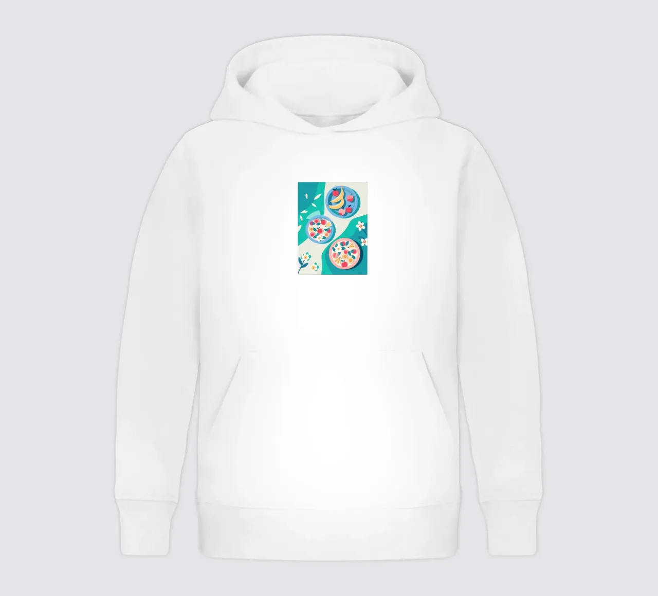 Verdure nel piatto felpa bambino con cappuccio da HAPPY SHOP