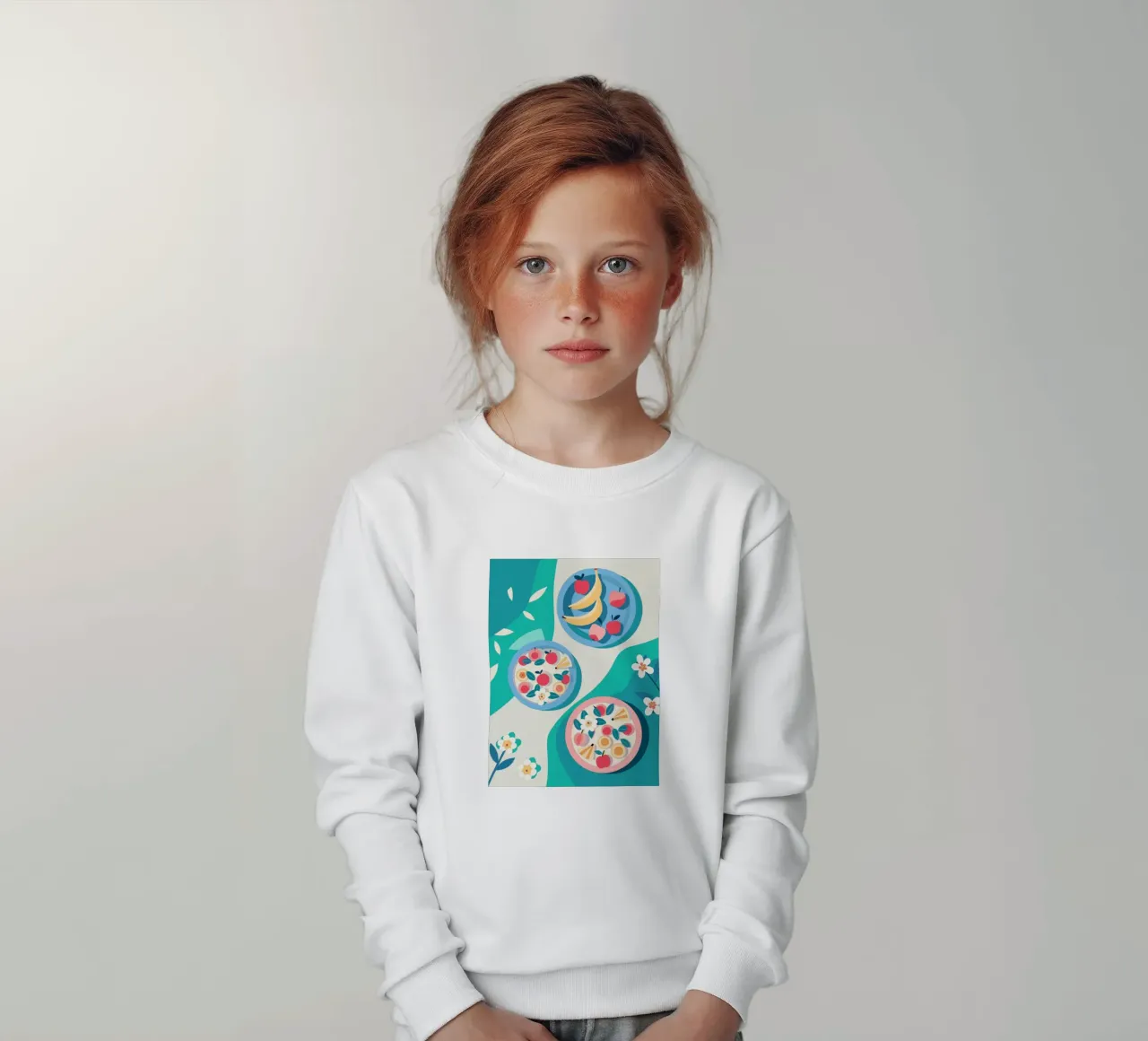 Verdure nel piatto felpa bambino da HAPPY SHOP