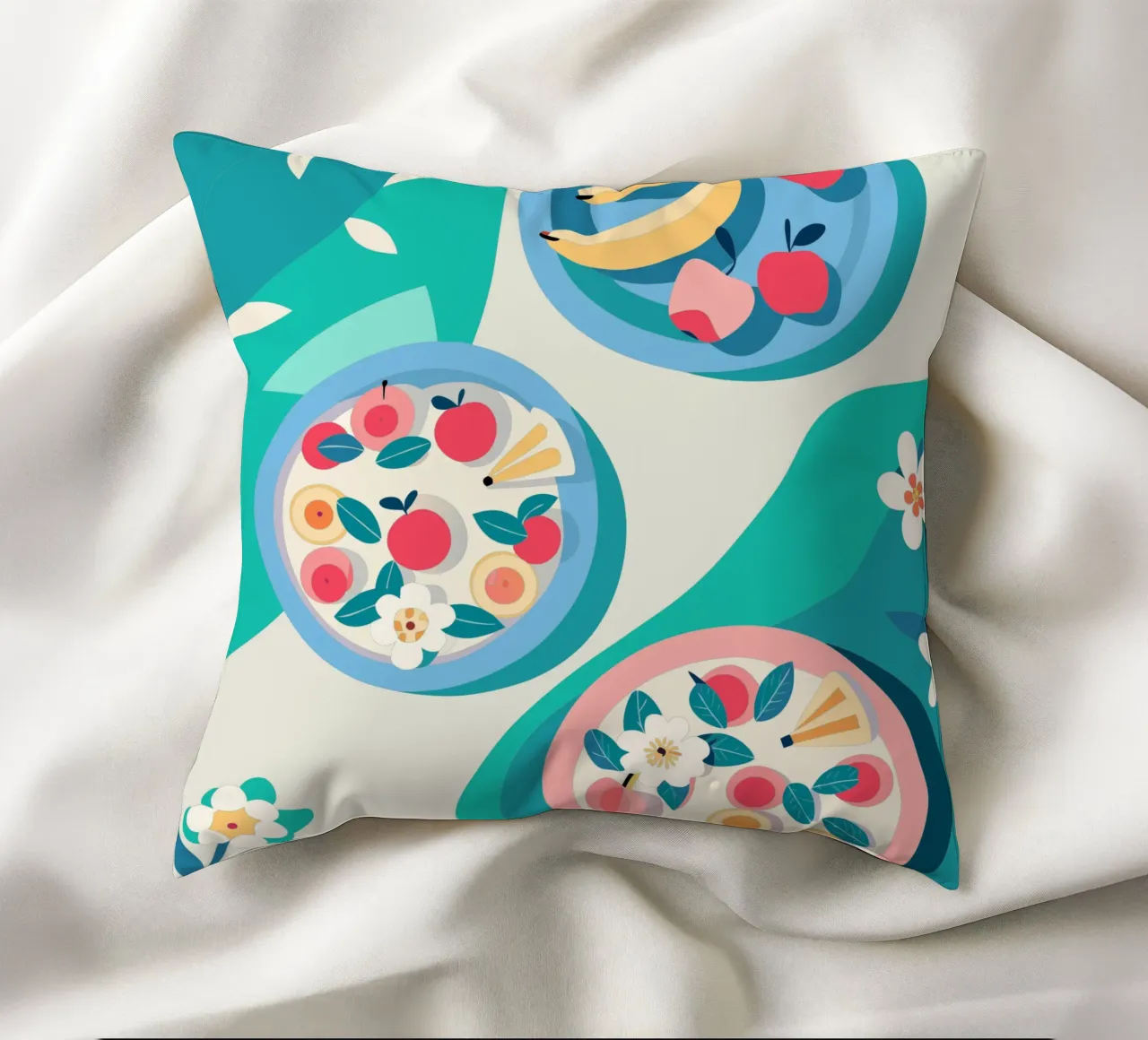 Verdure nel piatto cuscino da HAPPY SHOP