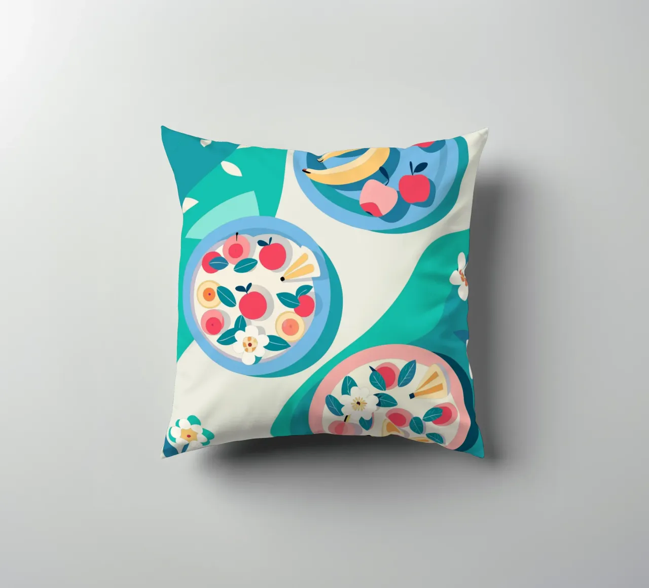 Verdure nel piatto cuscino da HAPPY SHOP