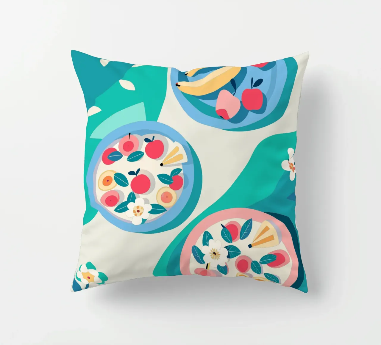 Verdure nel piatto cuscino da HAPPY SHOP