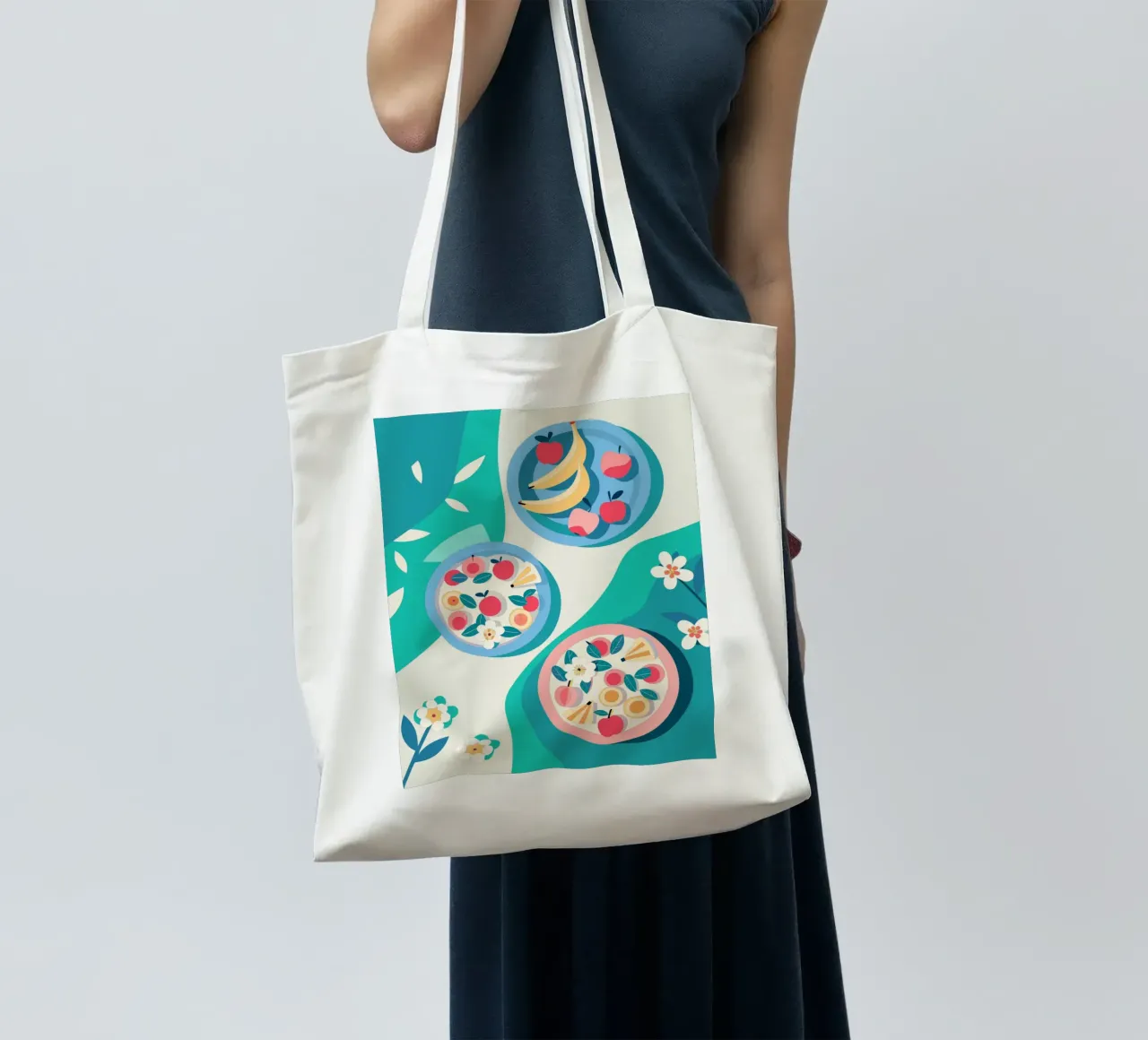 Verdure nel piatto borsa in juta da HAPPY SHOP