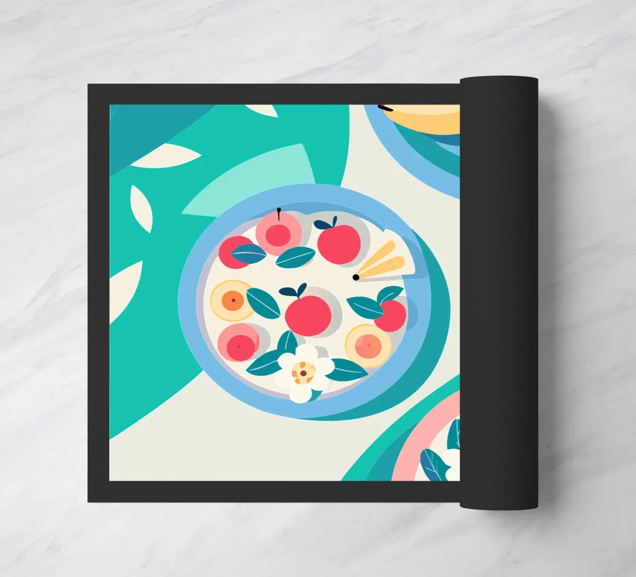 Verdure nel piatto zerbino da HAPPY SHOP